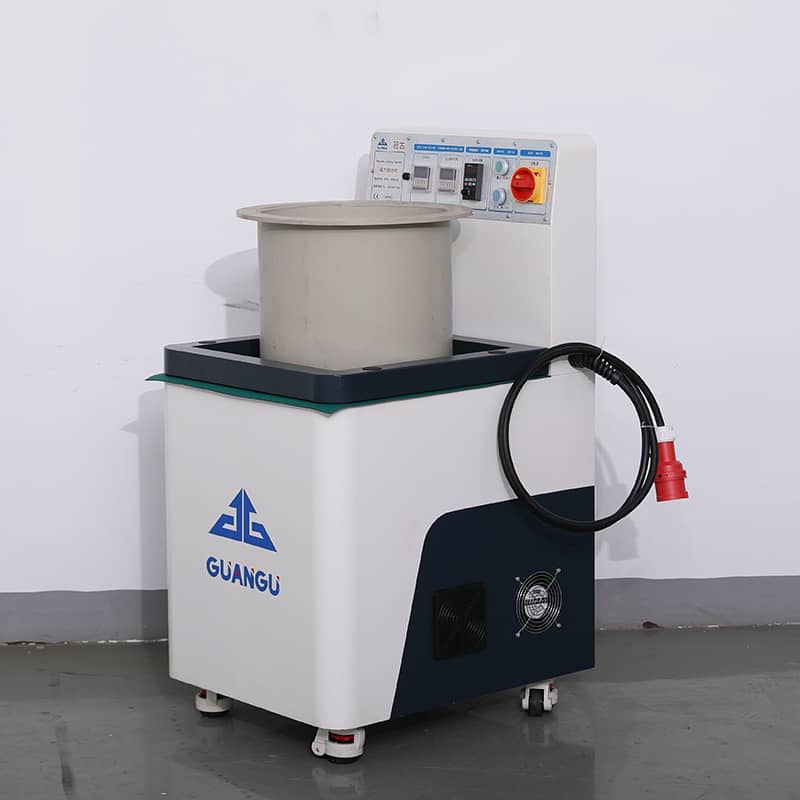 Heat sink deburring and cleaning equipment, magnetic grinding machine high-speed steel polishing-Guangu Magnetic deburring machine